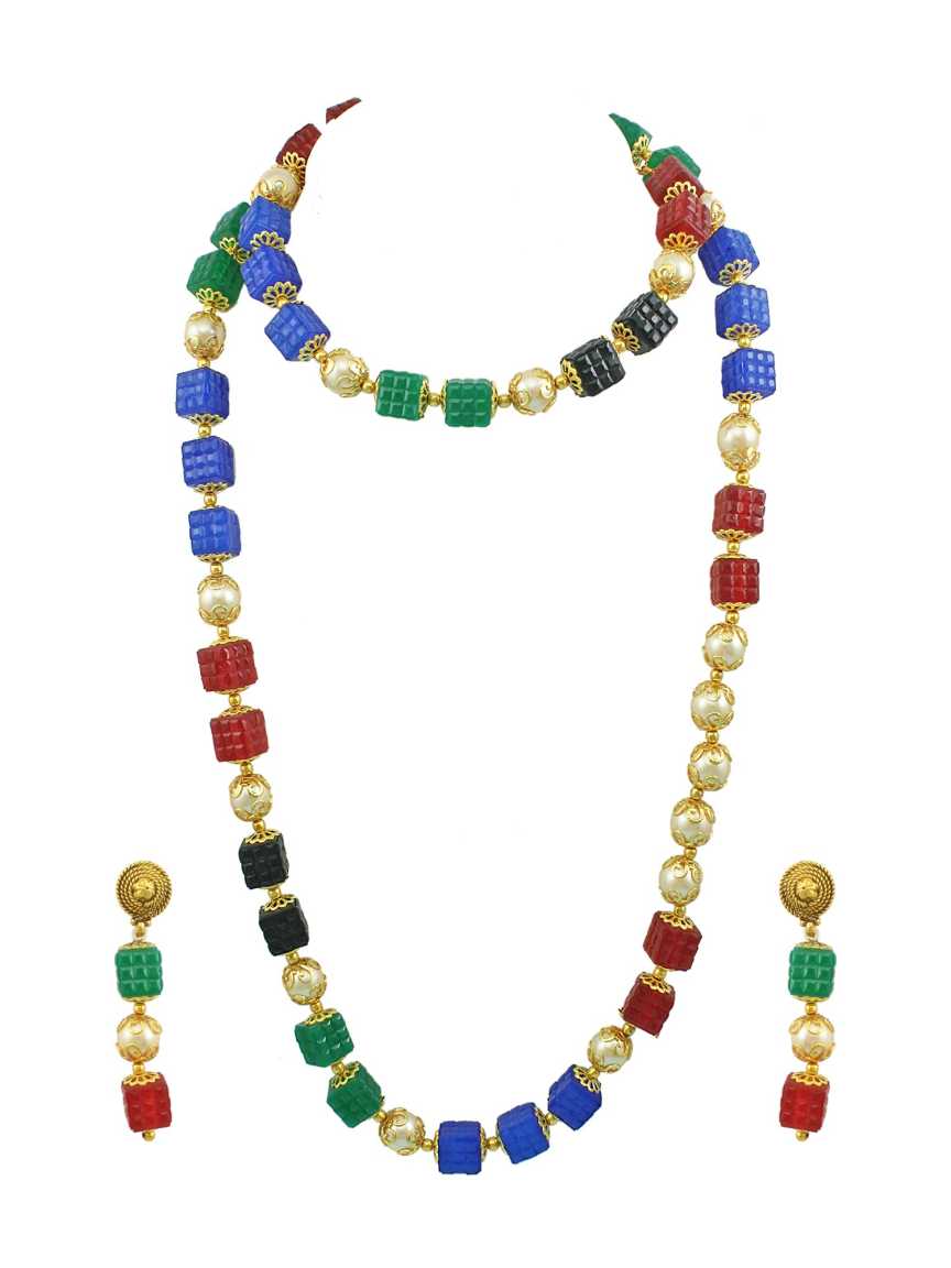 MALA SET in CHECKERED POLKI Style | Design - 15926