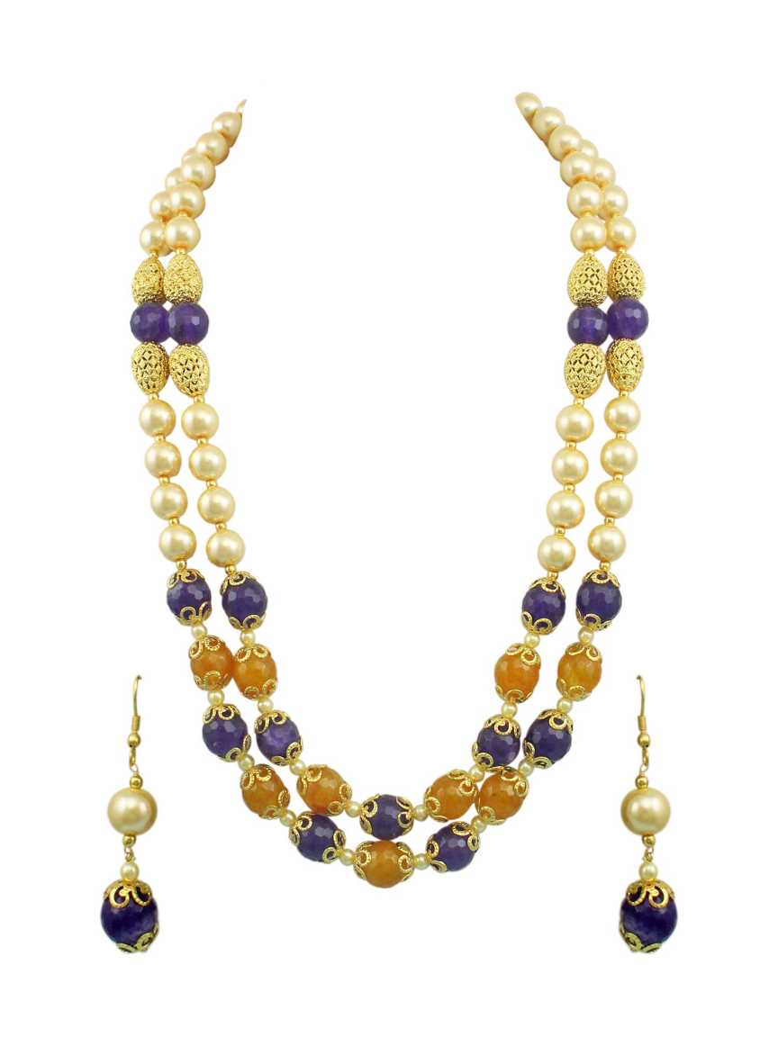 MALA SET in CHECKERED POLKI Style | Design - 16644