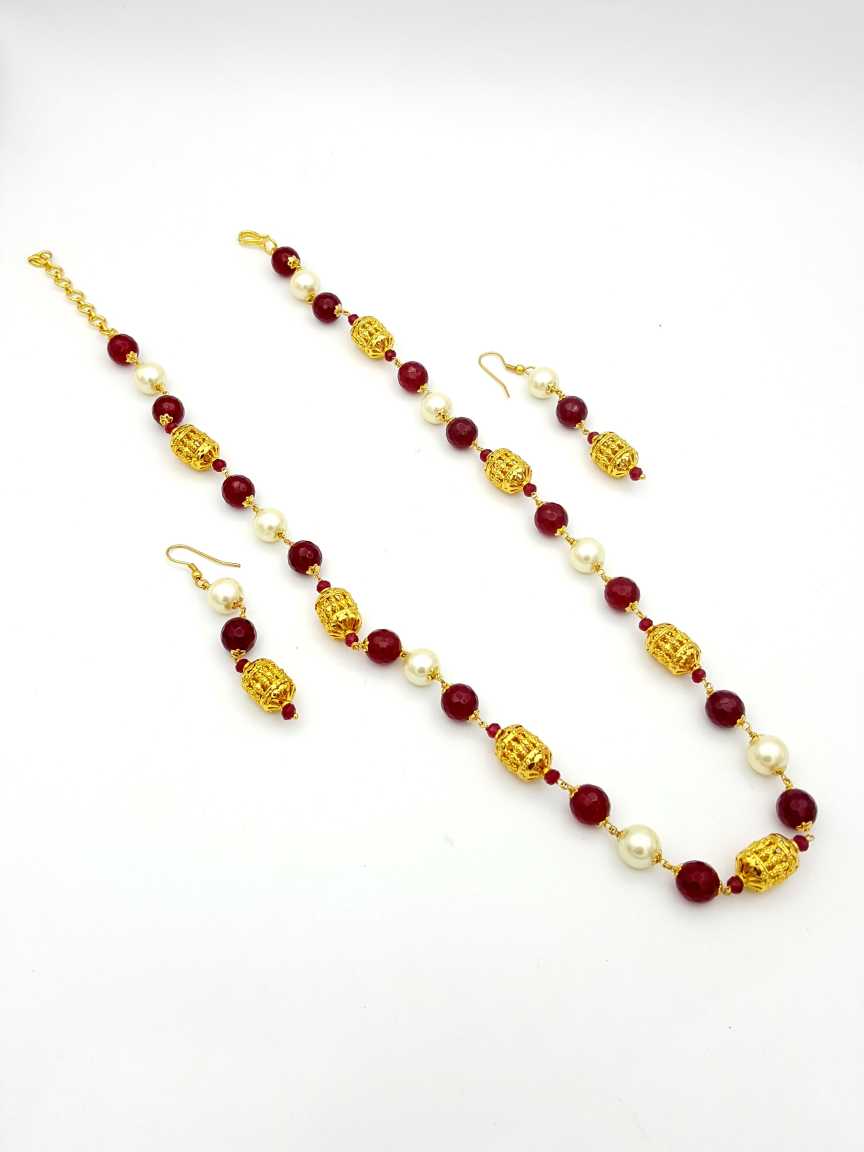 MALA SET in CHECKERED POLKI Style | Design - 17863