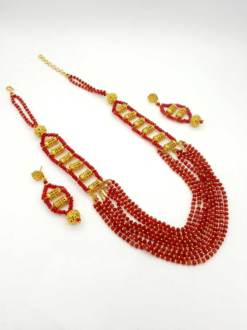 MALA SET in CHECKERED POLKI Style | Design - 17913