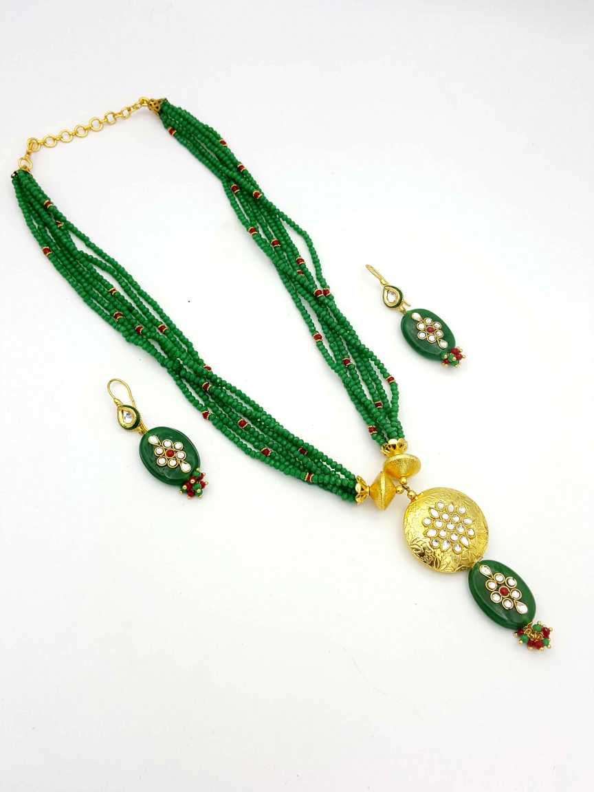 MALA SET in CHECKERED POLKI Style | Design - 17992