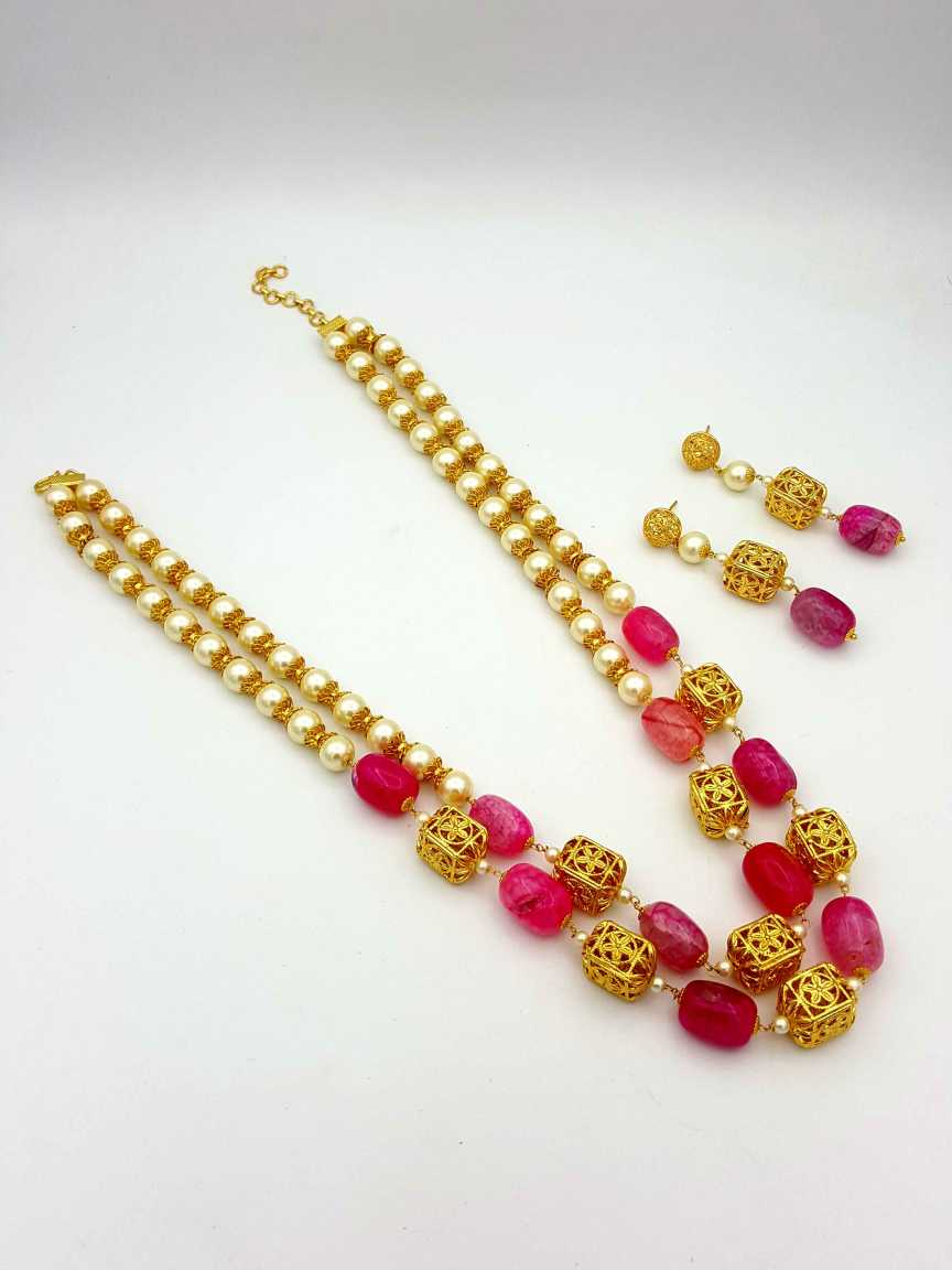 MALA SET in CHECKERED POLKI Style | Design - 18068