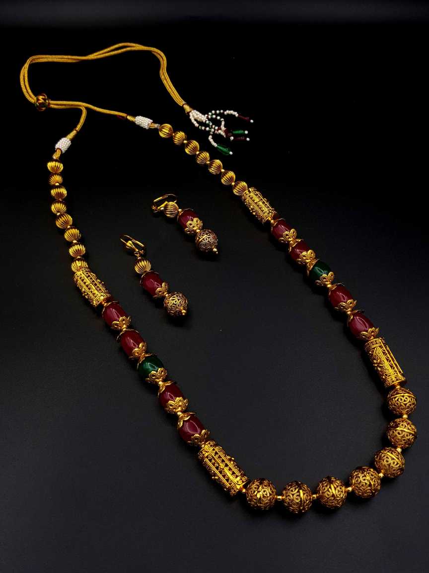 MALA SET in CHECKERED POLKI Style | Design - 18556
