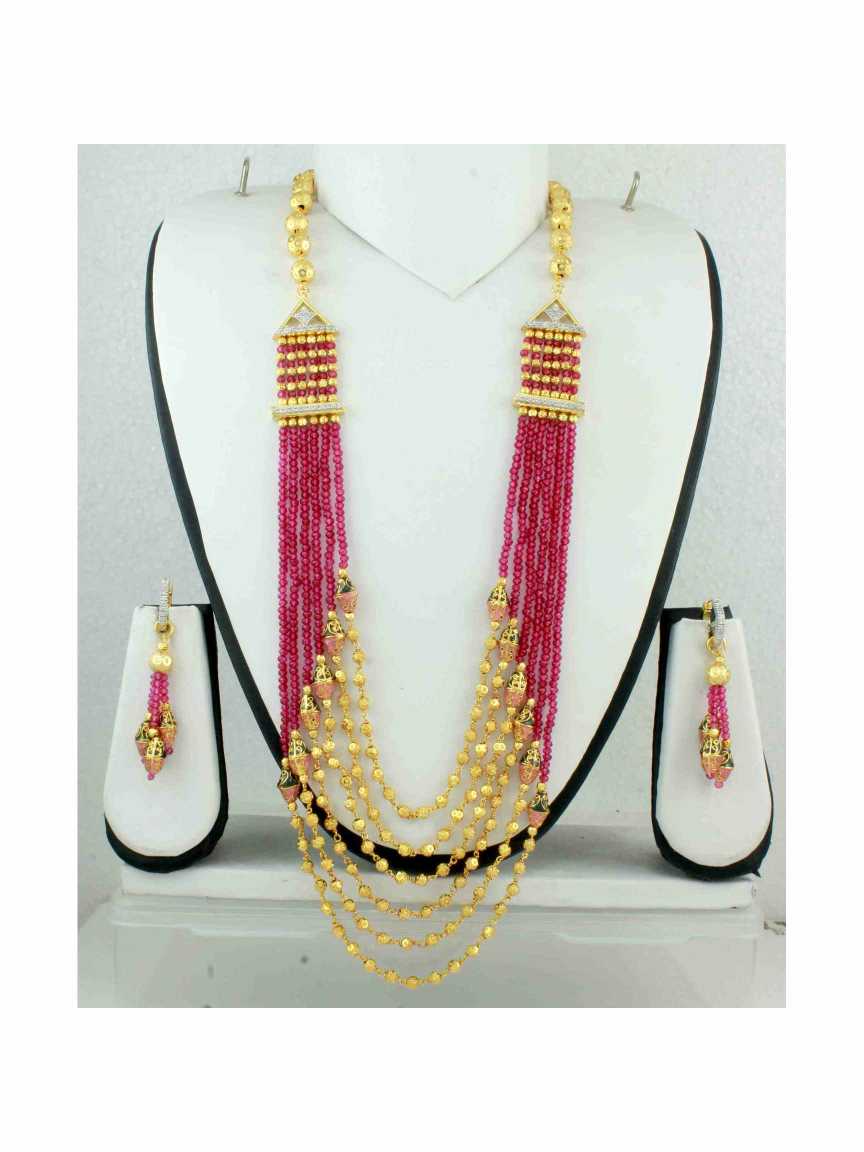 MALA SET in CZ AD AMERICAN DIAMOND Style | Design - 10876
