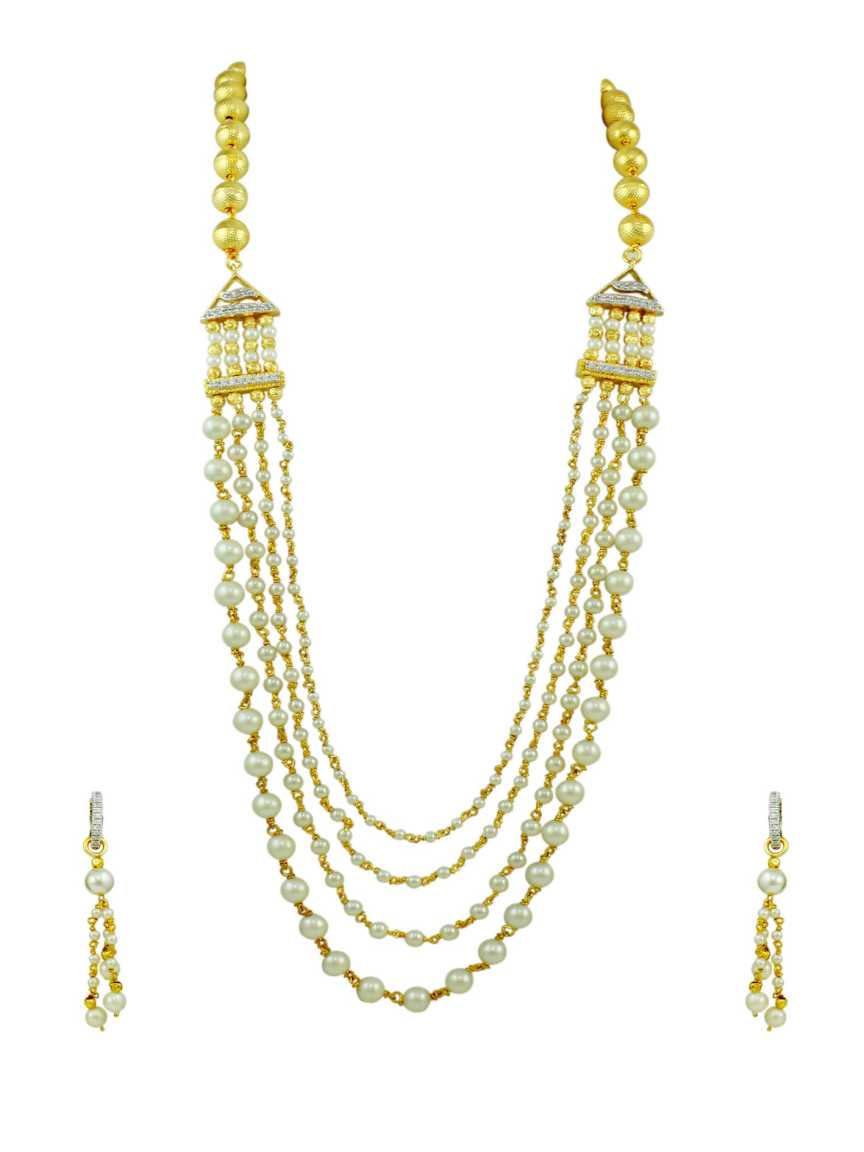 MALA SET in CZ AD AMERICAN DIAMOND Style | Design - 10879