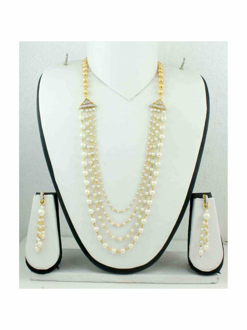 MALA SET in CZ AD AMERICAN DIAMOND Style | Design - 10883