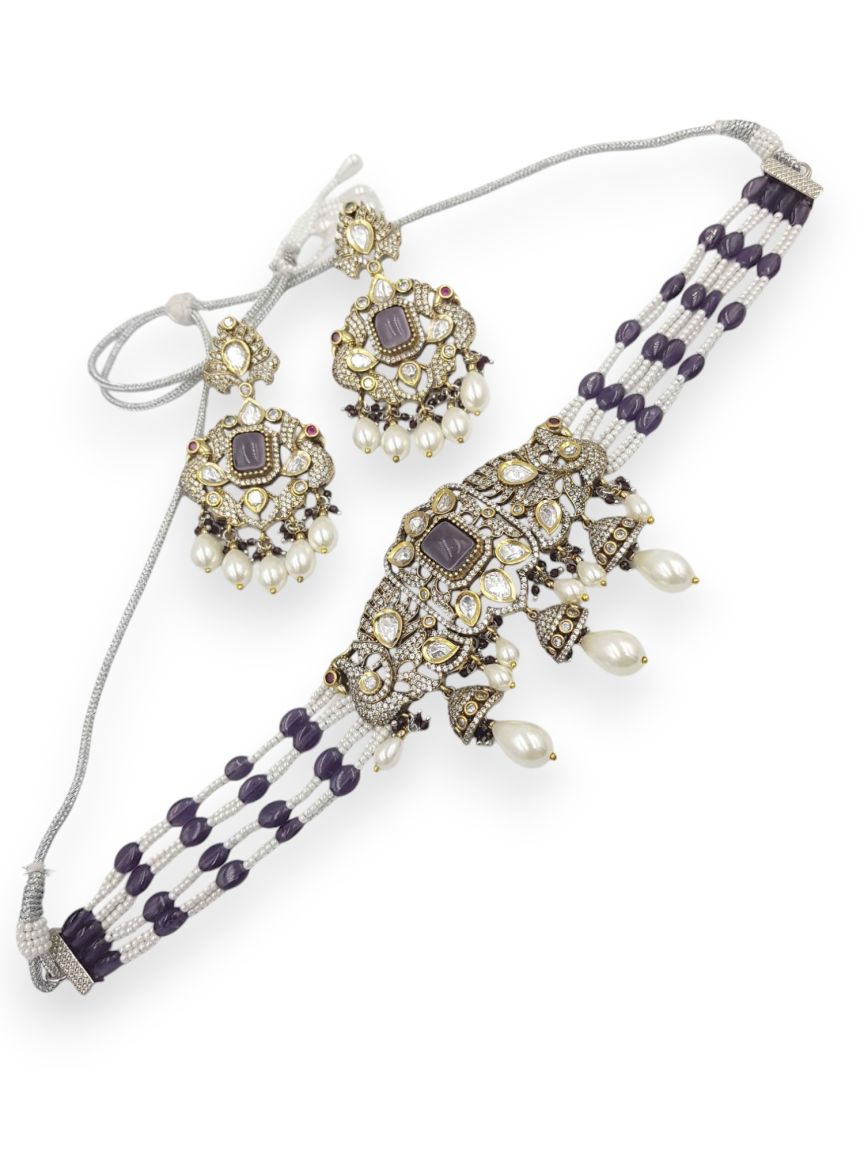 NECKLACE EARRING IN BOUTIQUE STYLE | DESIGN - 22641