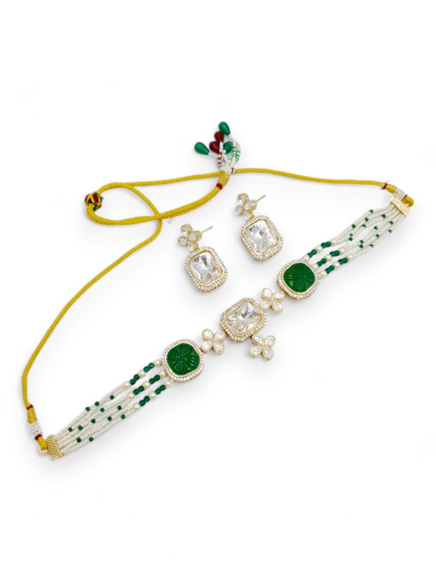 NECKLACE EARRING IN BOUTIQUE STYLE | DESIGN - 23210