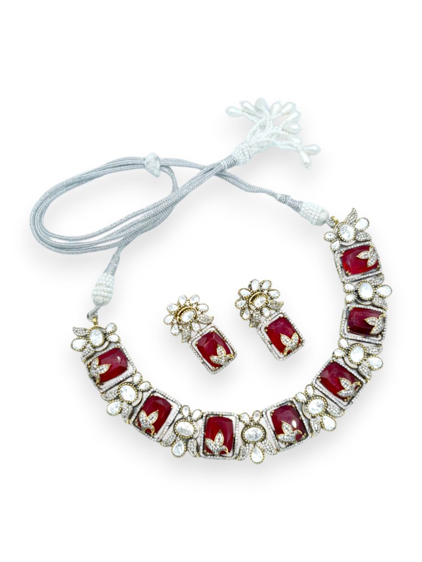 NECKLACE EARRING IN BOUTIQUE STYLE | DESIGN - 23517