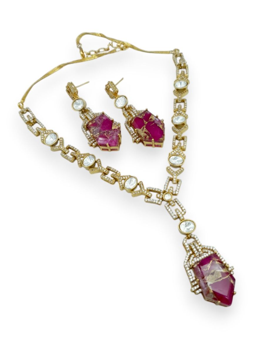 NECKLACE EARRING IN BOUTIQUE STYLE | DESIGN - 23632