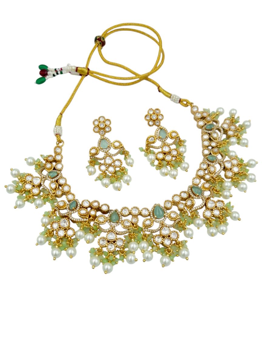 NECKLACE EARRING IN BOUTIQUE STYLE | DESIGN - 24019