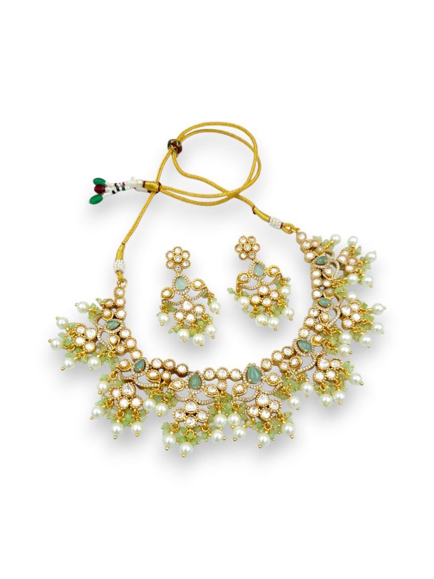 NECKLACE EARRING IN BOUTIQUE STYLE | DESIGN - 24019