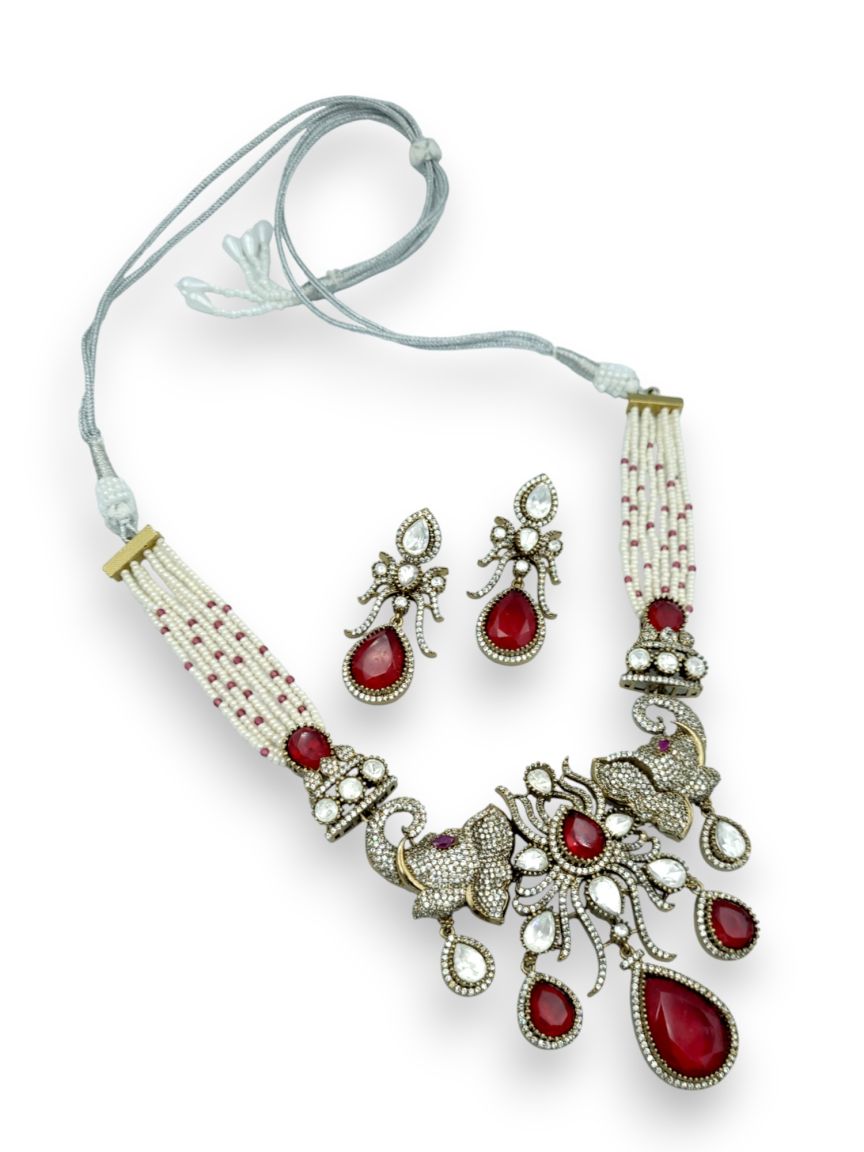 NECKLACE EARRING IN BOUTIQUE STYLE | DESIGN - 24296