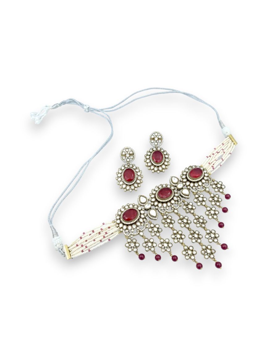 NECKLACE EARRING IN BOUTIQUE STYLE | DESIGN - 24331