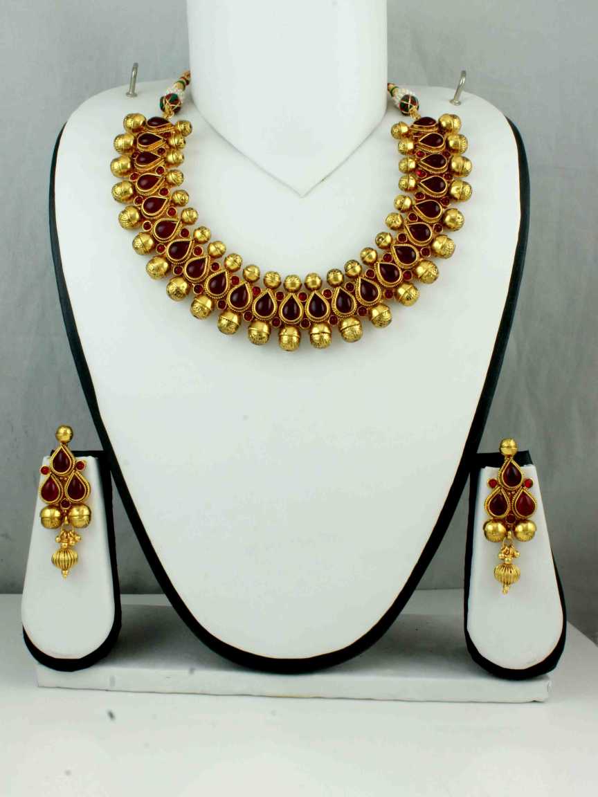 checkered_polki-necklace_earring-NLCK10693RNHG