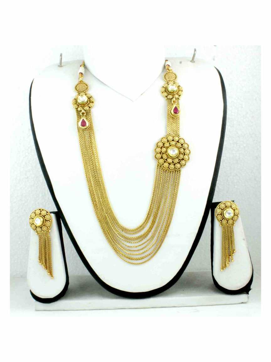 checkered_polki-necklace_earring-NLCK11794RBHG