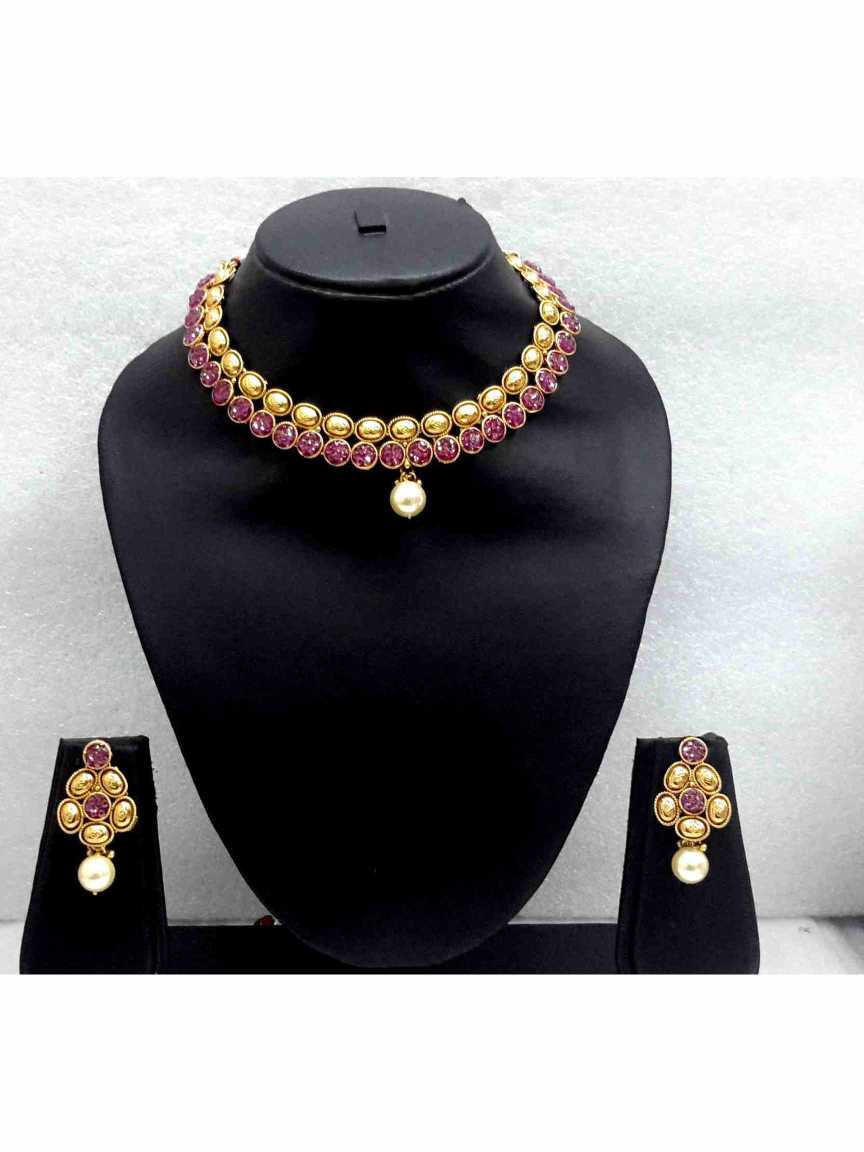 checkered_polki-necklace_earring-NLCK13125PRHG