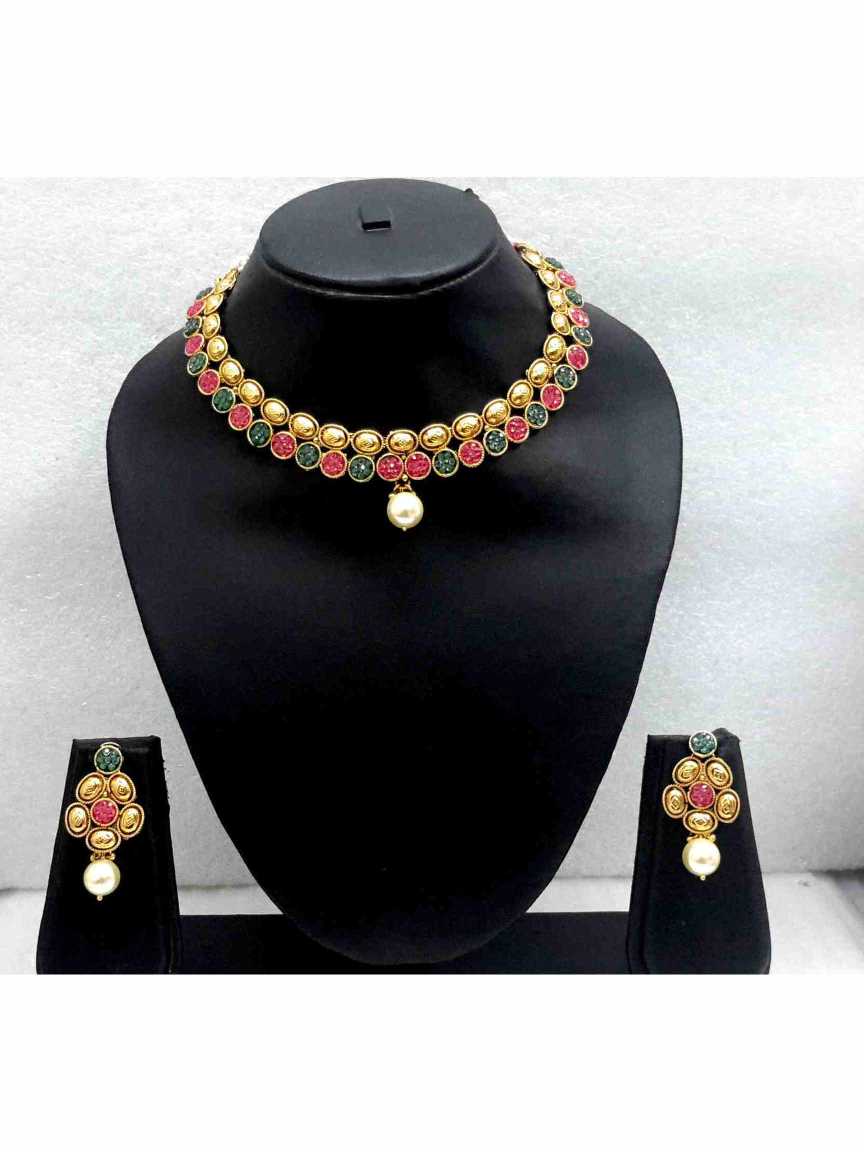 checkered_polki-necklace_earring-NLCK13125REHG