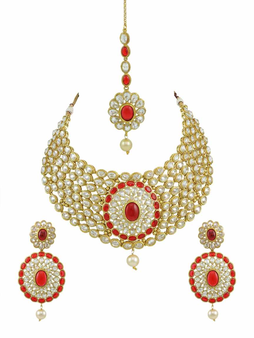 checkered_polki-necklace_earring-NLCK14593RDHG