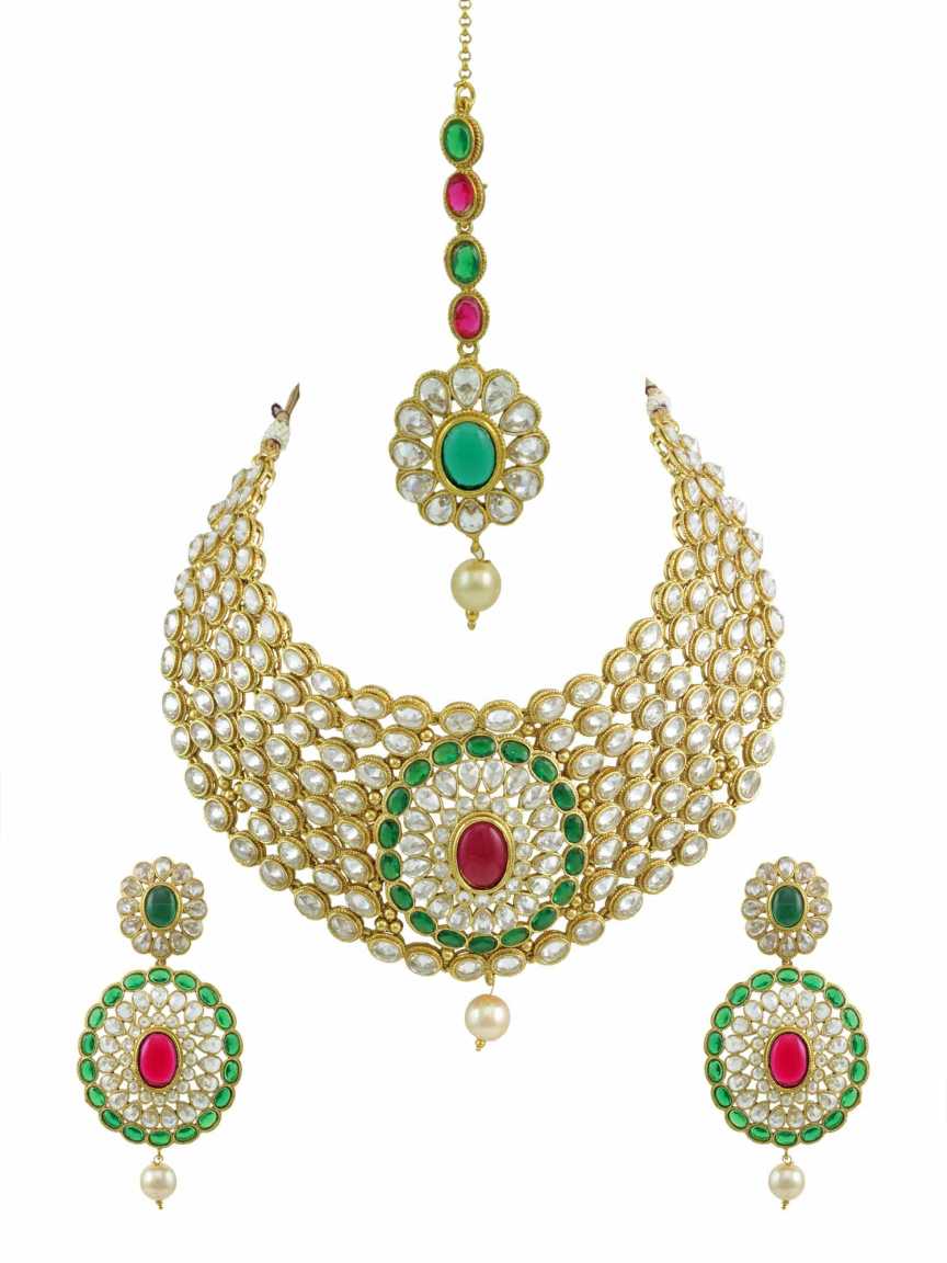 checkered_polki-necklace_earring-NLCK14593REHG