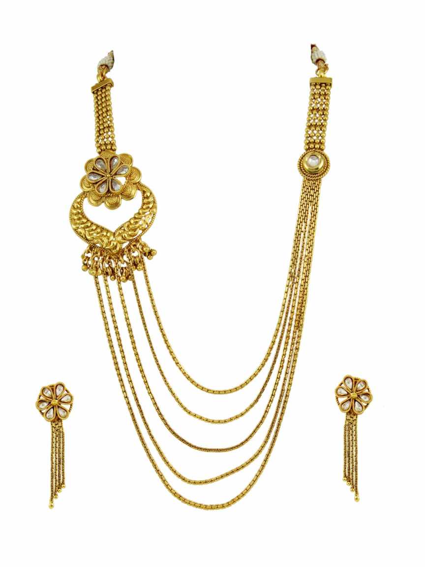 checkered_polki-necklace_earring-NLCK14609CLHG