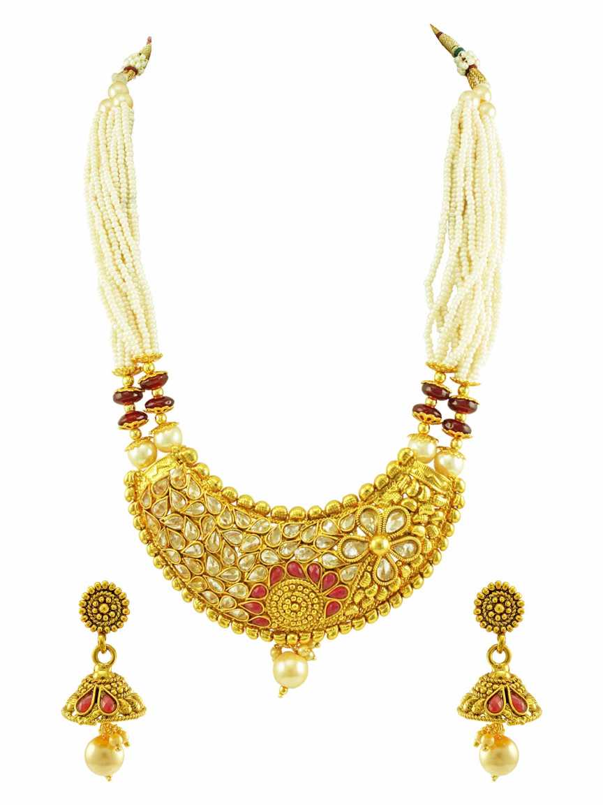 checkered_polki-necklace_earring-NLCK15079RBHG