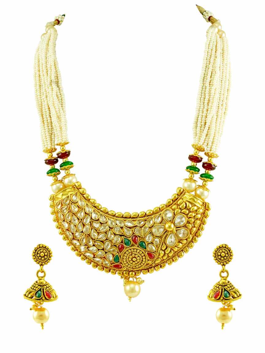 checkered_polki-necklace_earring-NLCK15079REHG