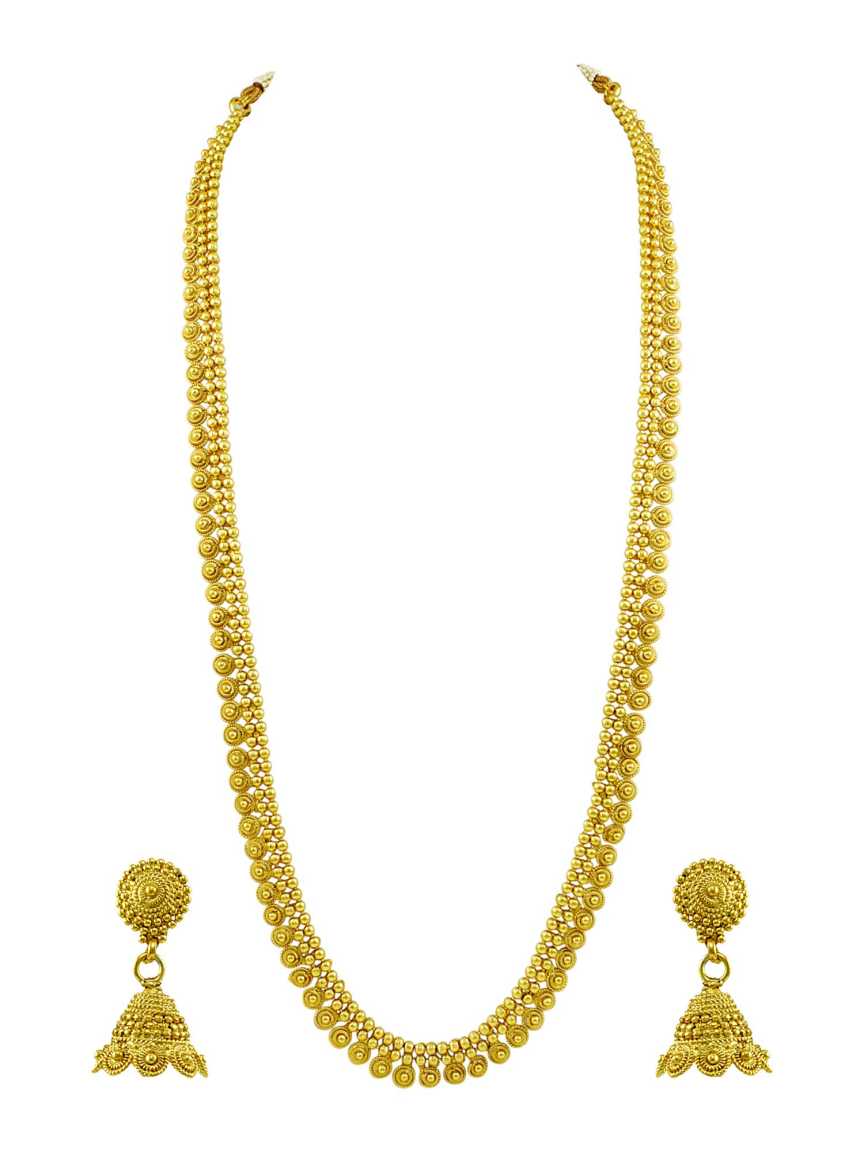 NECKLACE EARRING in CHECKERED POLKI Style | Design - 15104