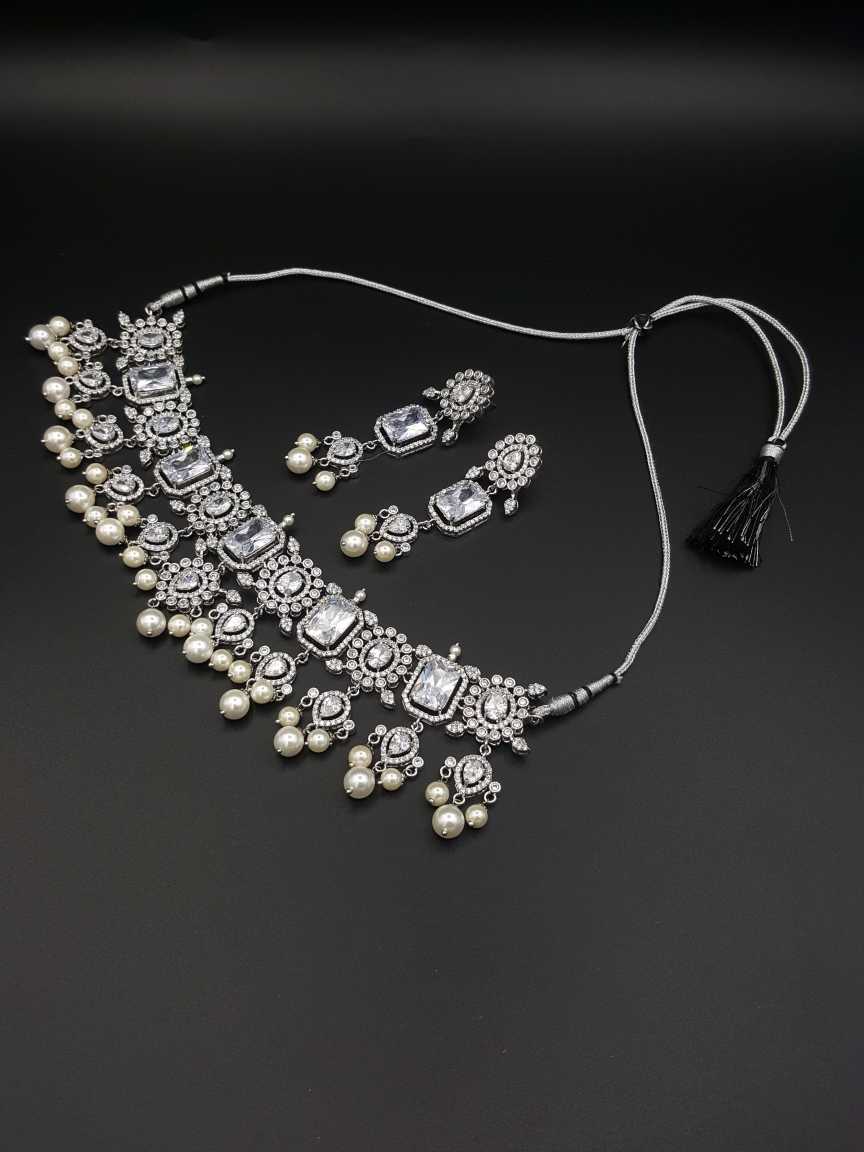 cz_diamond-necklace_earring-NLCZ17702CLRH