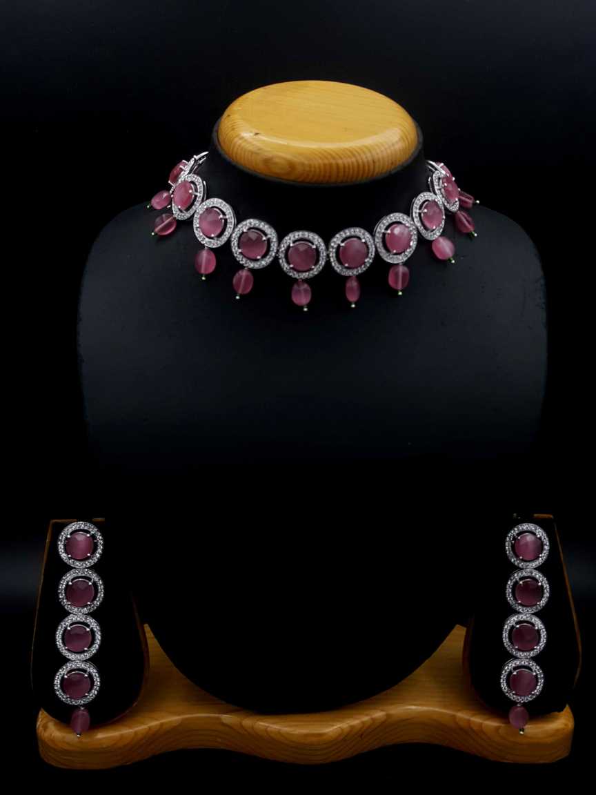 cz_diamond-necklace_earring-NLCZ20448PKRH
