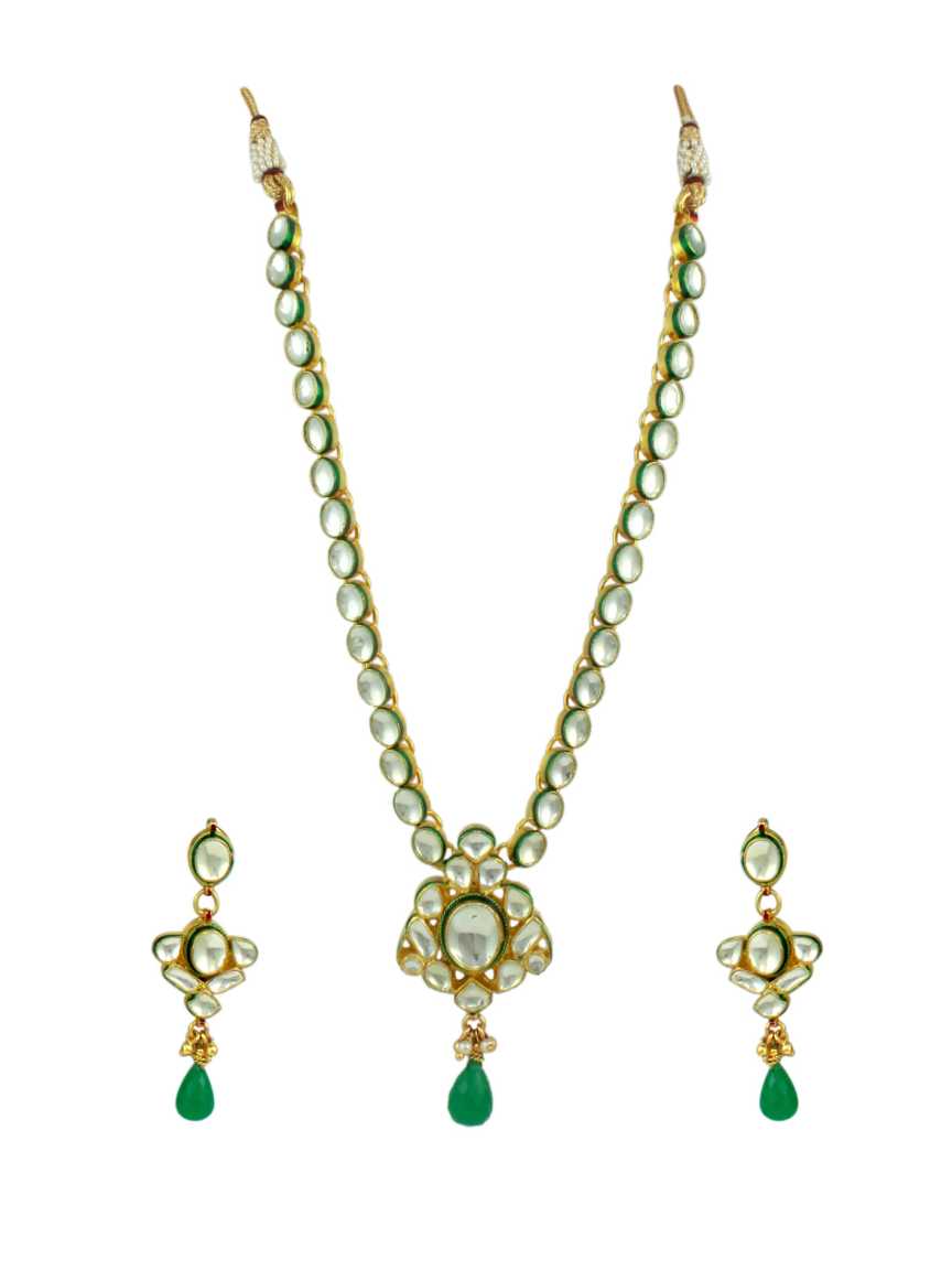 NECKLACE EARRING in JADAU KUNDAN Style | Design - 10957