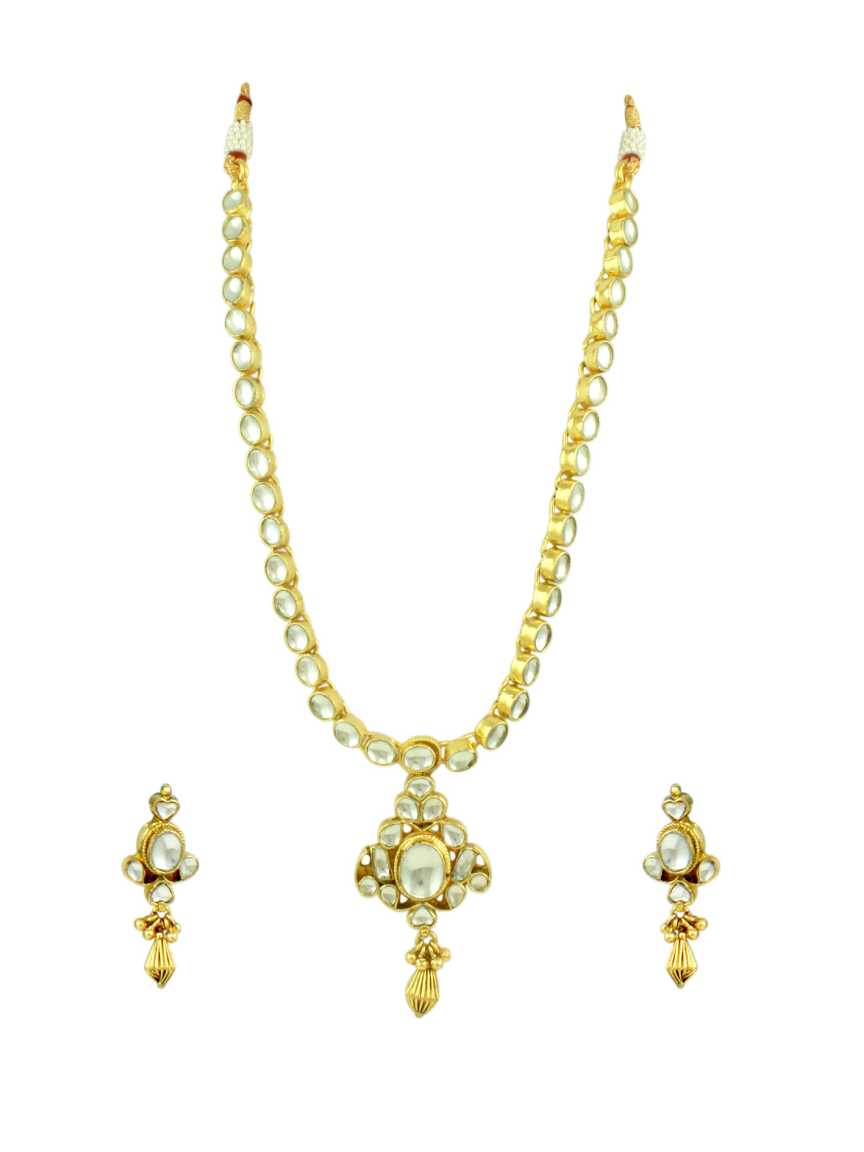 NECKLACE EARRING in JADAU KUNDAN Style | Design - 10963