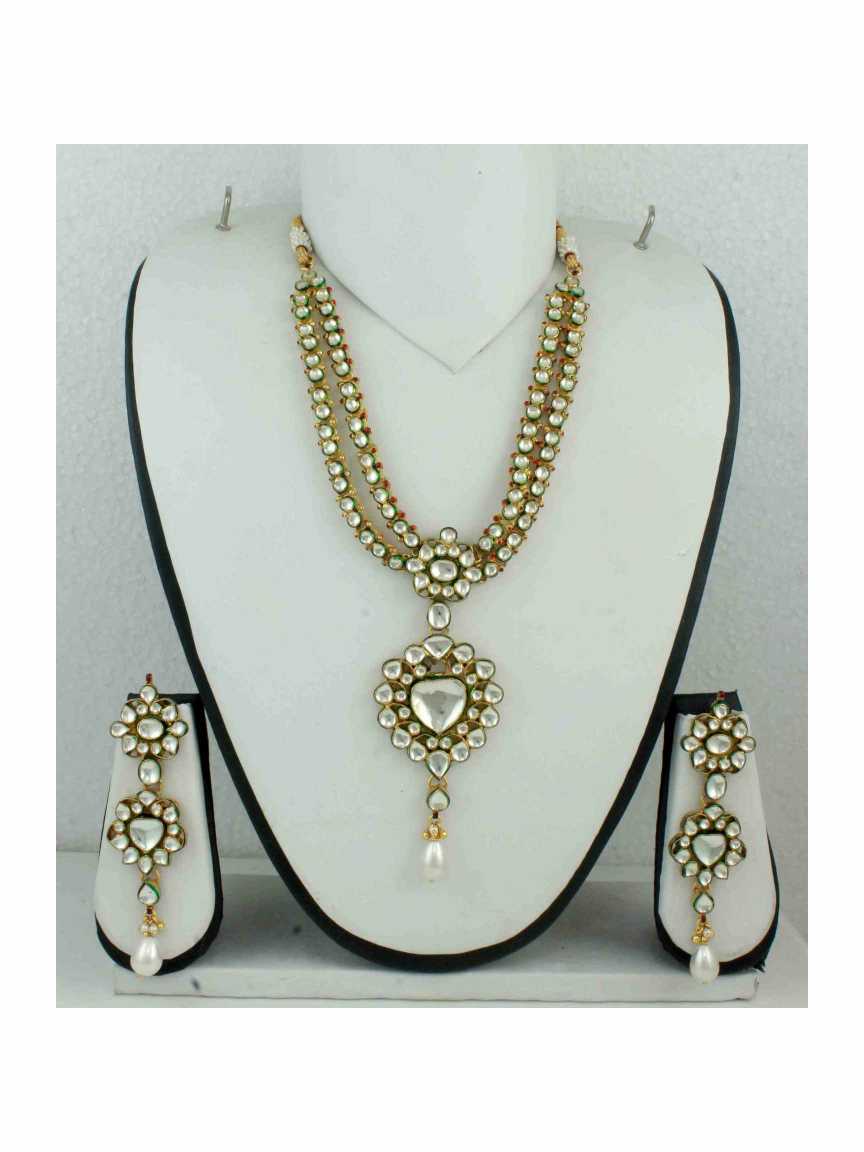NECKLACE EARRING in JADAU KUNDAN Style | Design - 10965