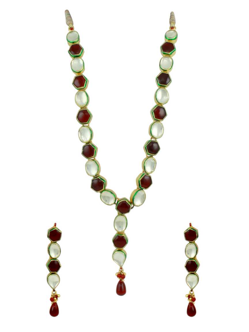 NECKLACE EARRING in JADAU KUNDAN Style | Design - 10969