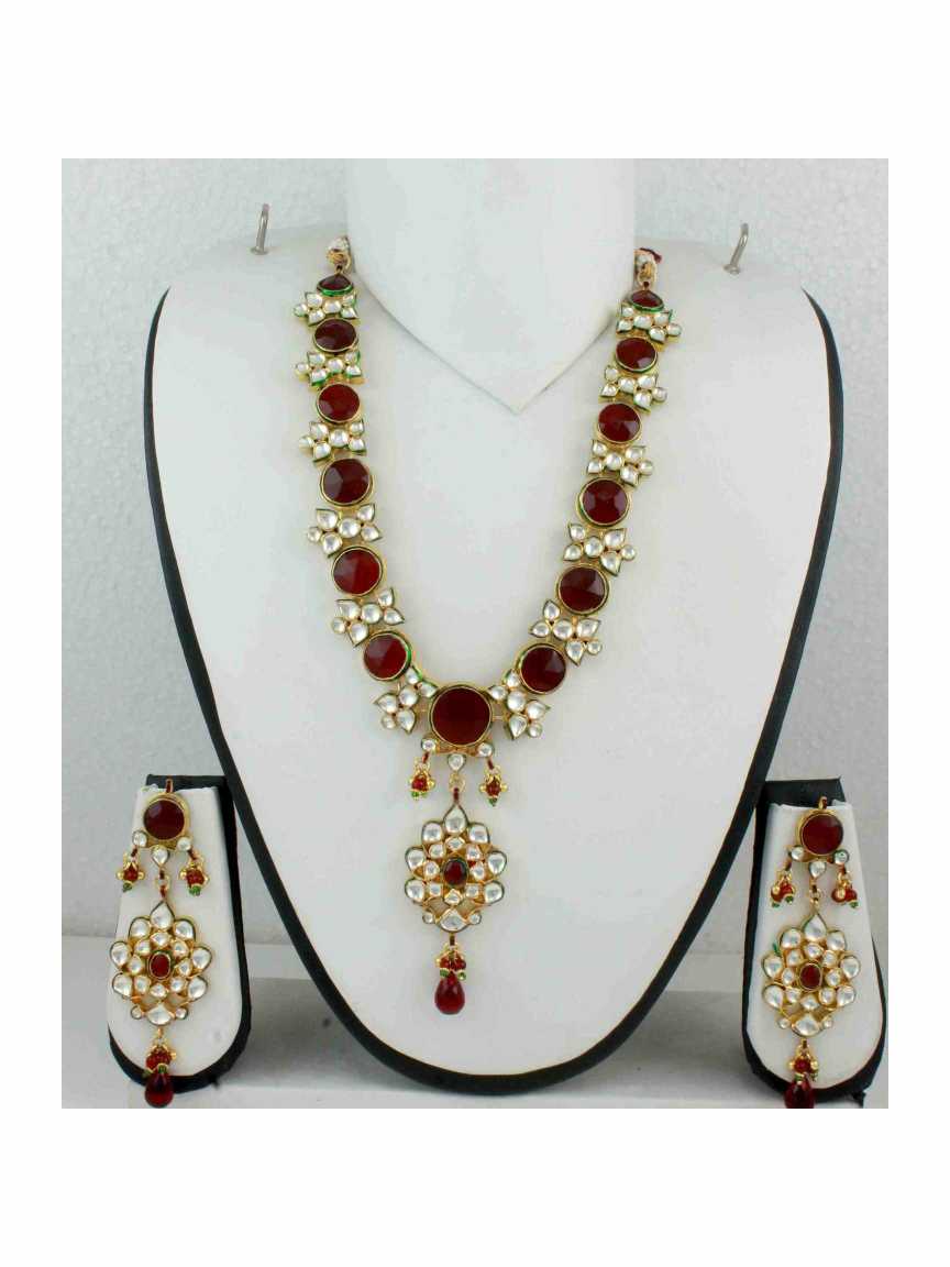 NECKLACE EARRING in JADAU KUNDAN Style | Design - 10972