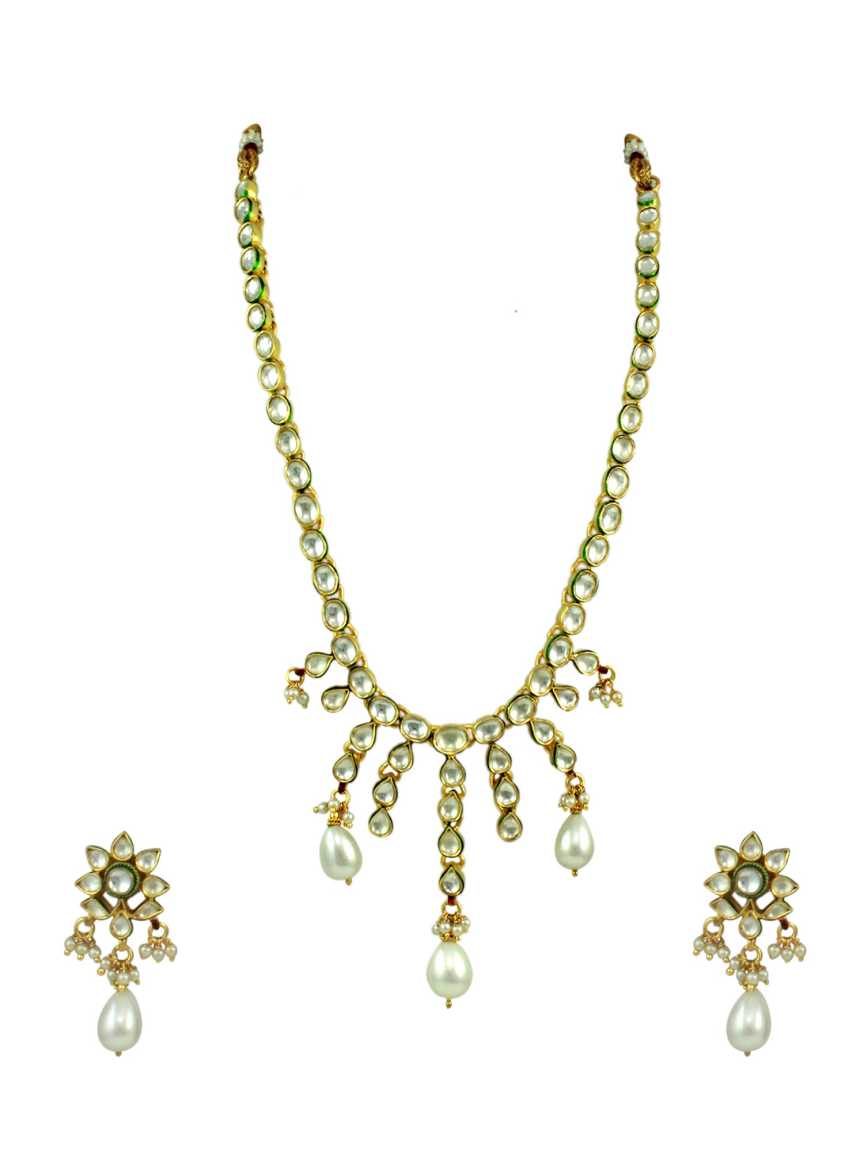 NECKLACE EARRING in JADAU KUNDAN Style | Design - 11003