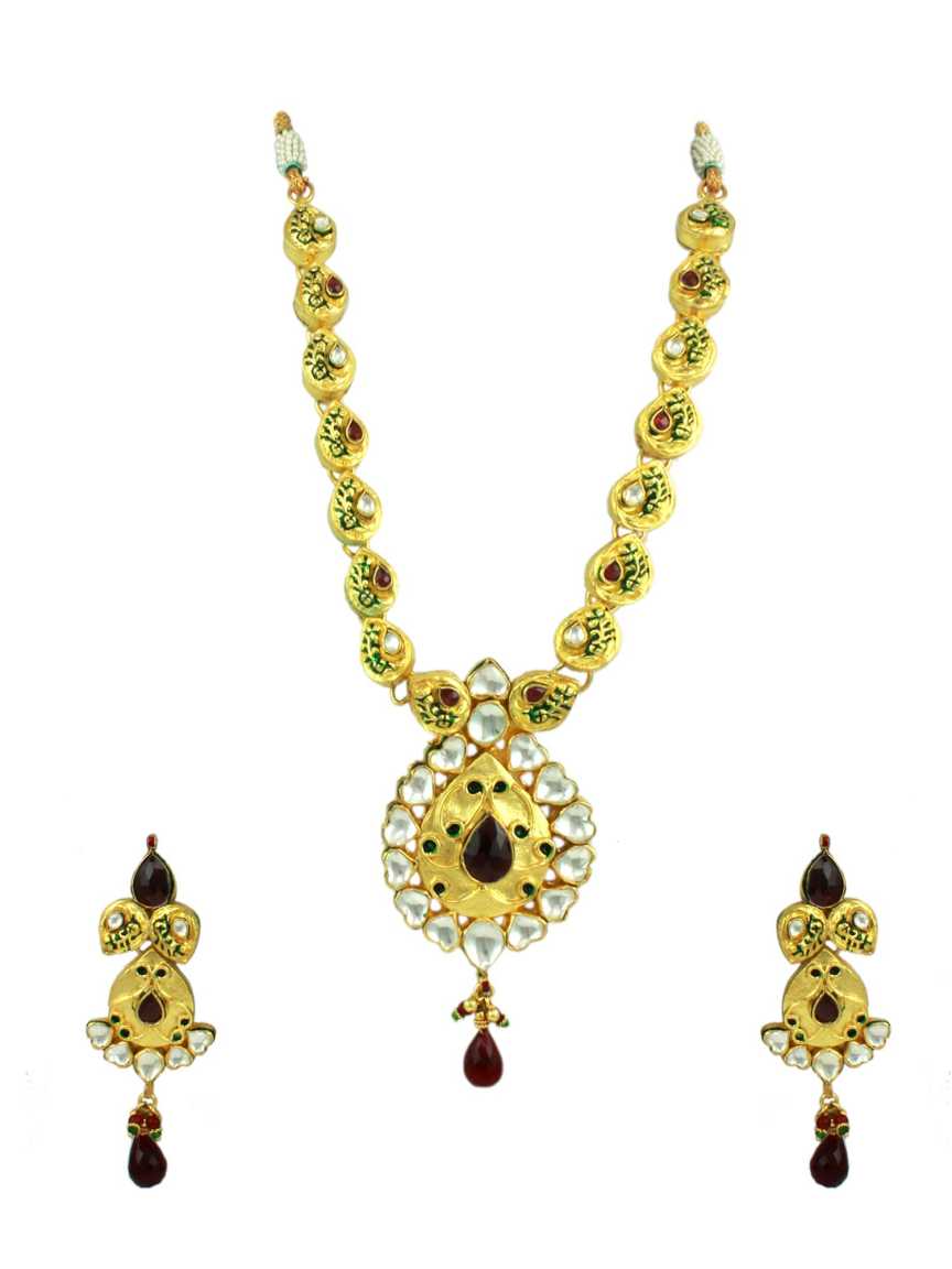 NECKLACE EARRING in JADAU KUNDAN Style | Design - 11007