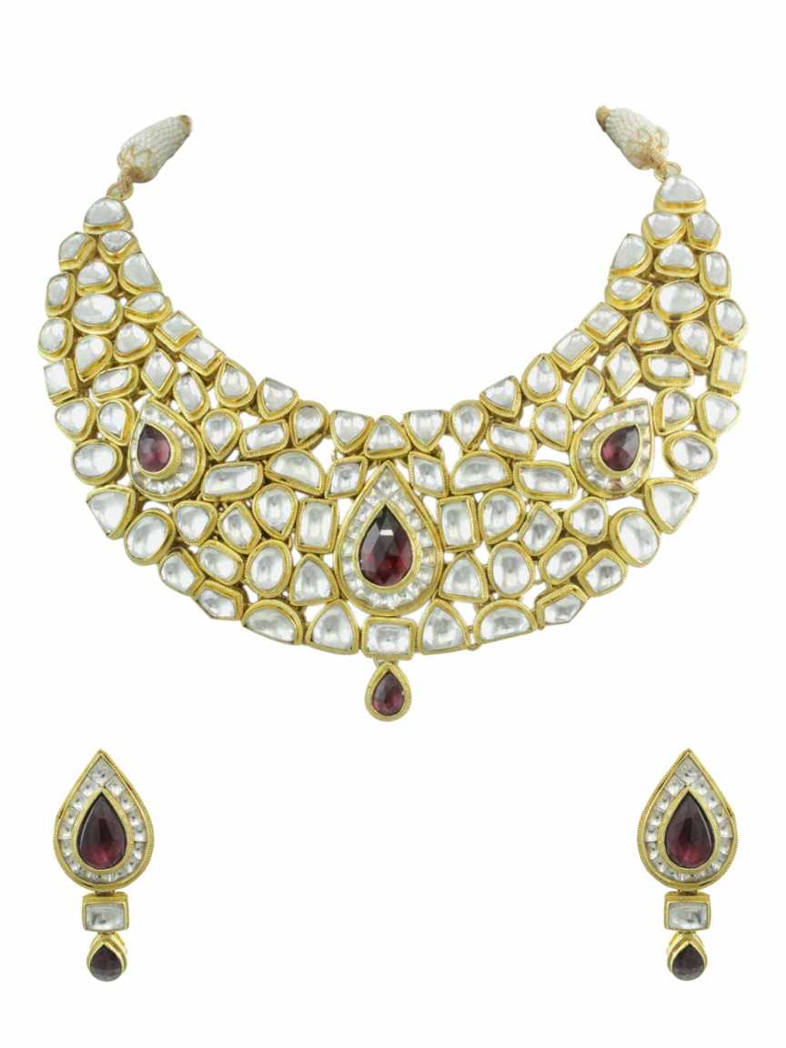 NECKLACE EARRING in JADAU KUNDAN Style | Design - 11019