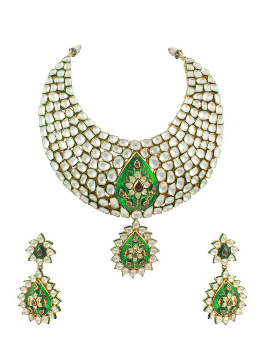 NECKLACE EARRING in JADAU KUNDAN Style | Design - 11023