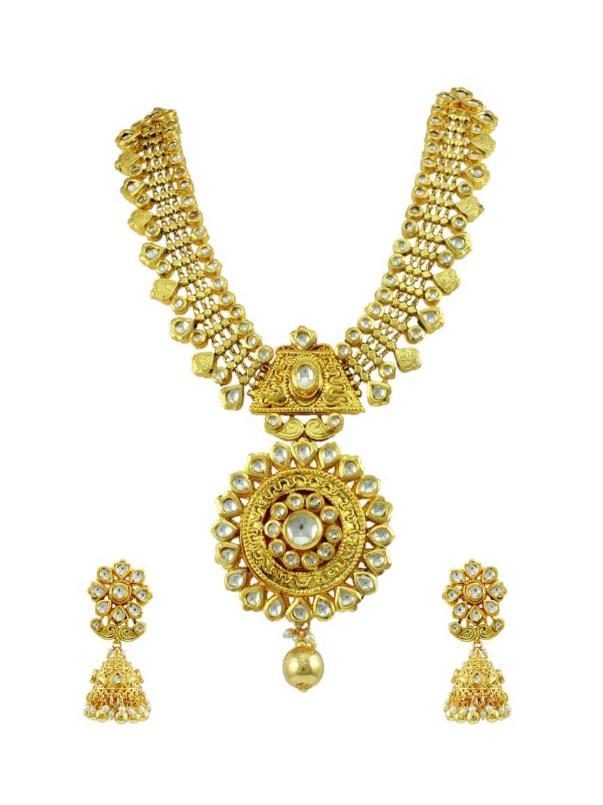 NECKLACE EARRING in JADAU KUNDAN Style | Design - 11235