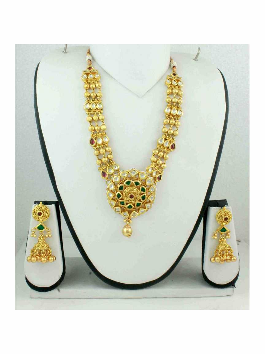 NECKLACE EARRING in JADAU KUNDAN Style | Design - 11236