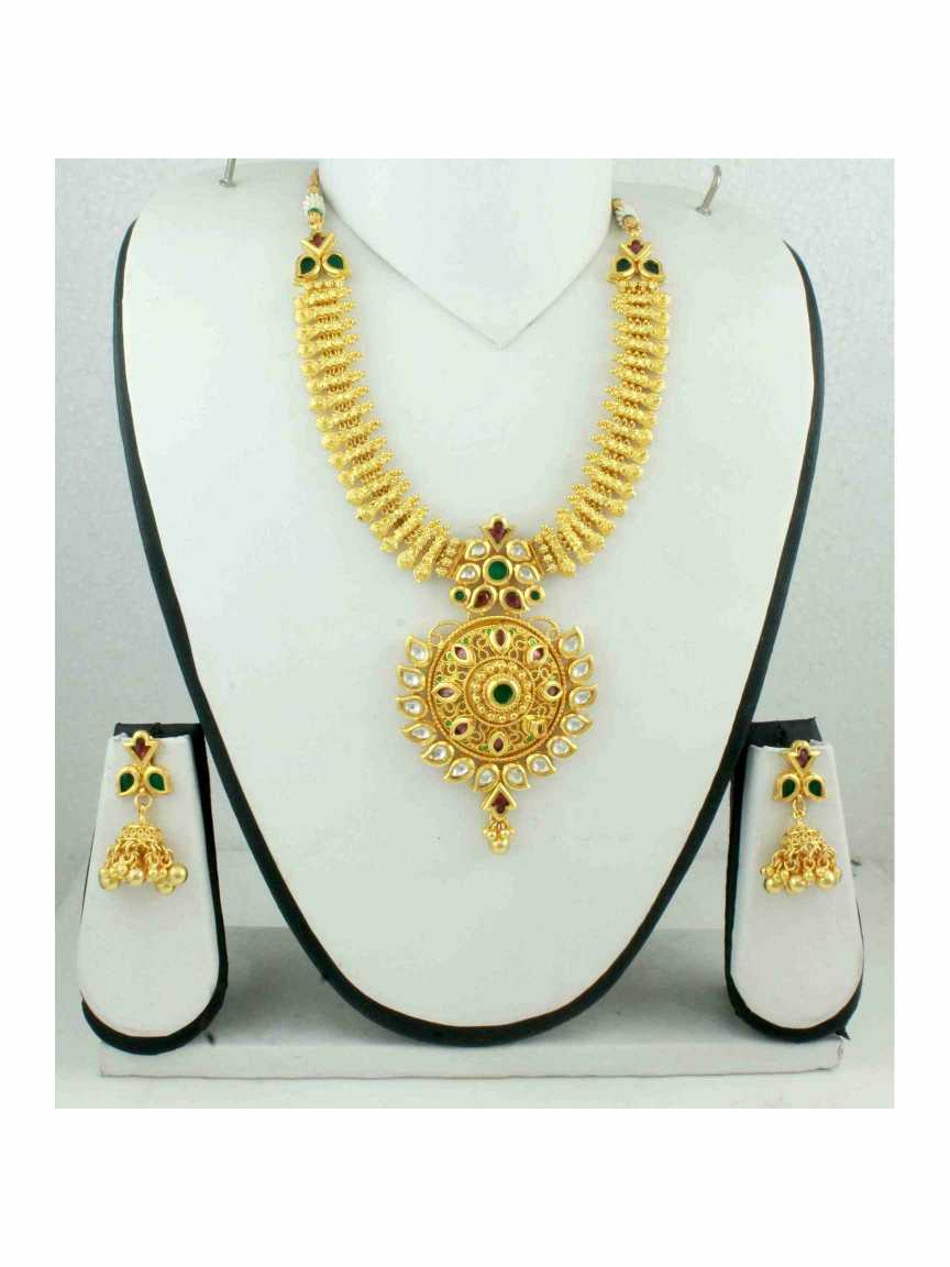 NECKLACE EARRING in JADAU KUNDAN Style | Design - 11241