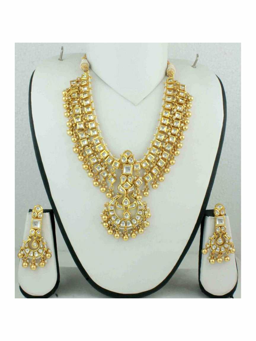 NECKLACE EARRING in JADAU KUNDAN Style | Design - 11244