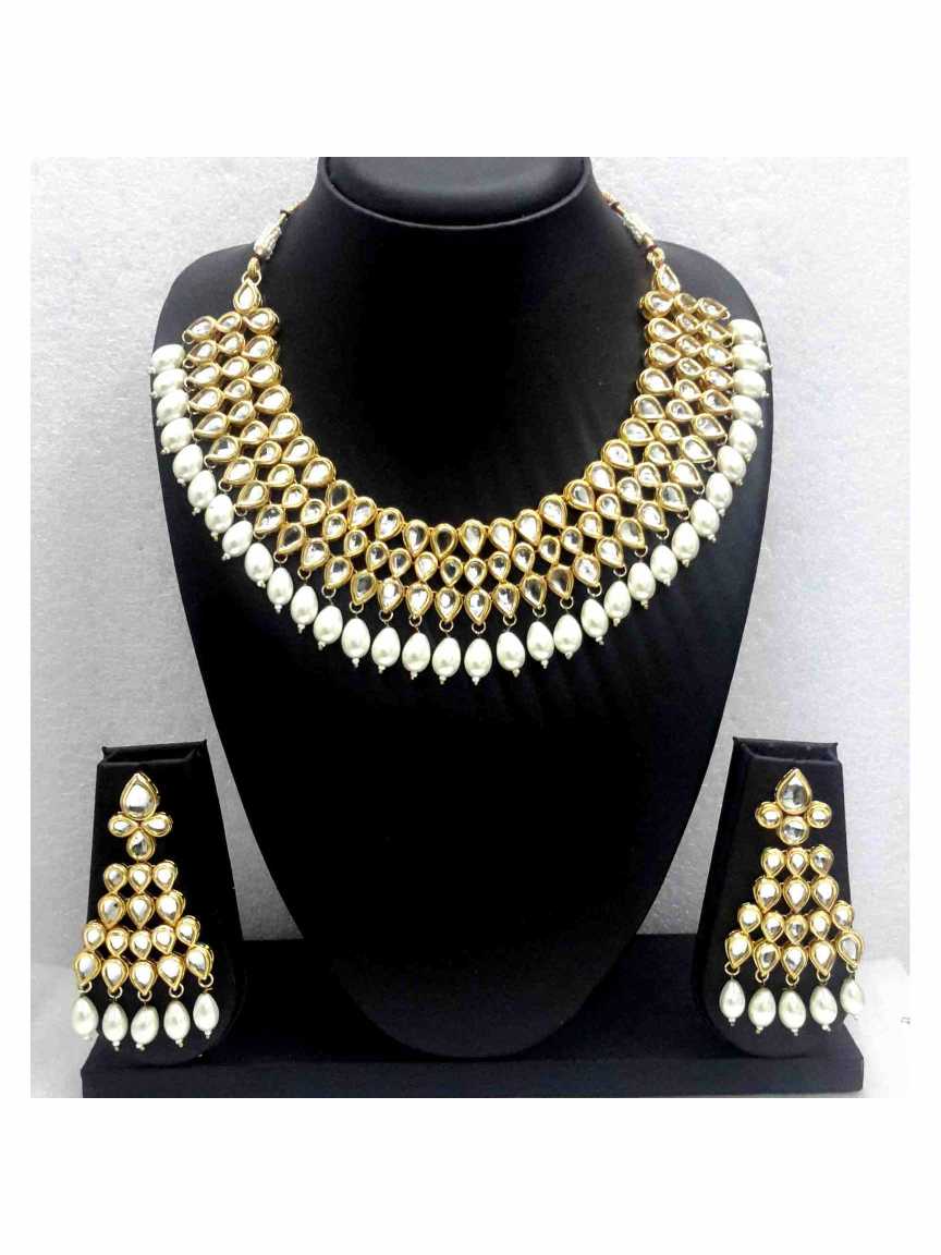 NECKLACE EARRING in JADAU KUNDAN Style | Design - 13430