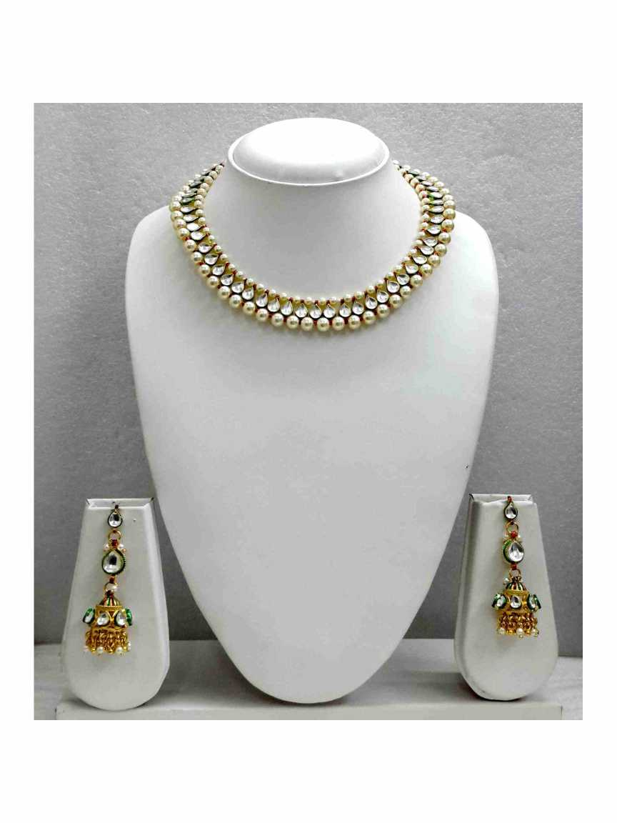NECKLACE EARRING in JADAU KUNDAN Style | Design - 13968