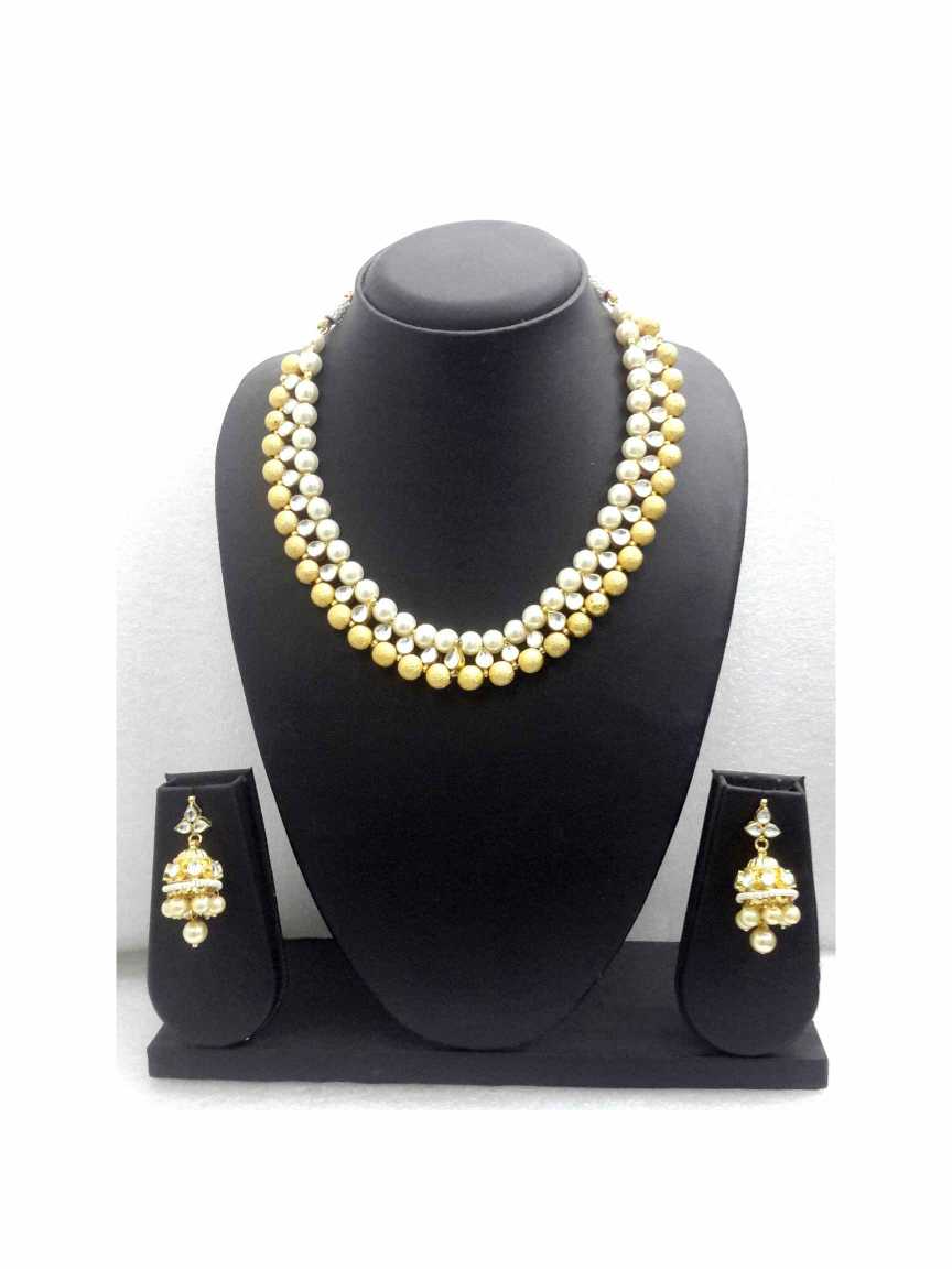 NECKLACE EARRING in JADAU KUNDAN Style | Design - 14238