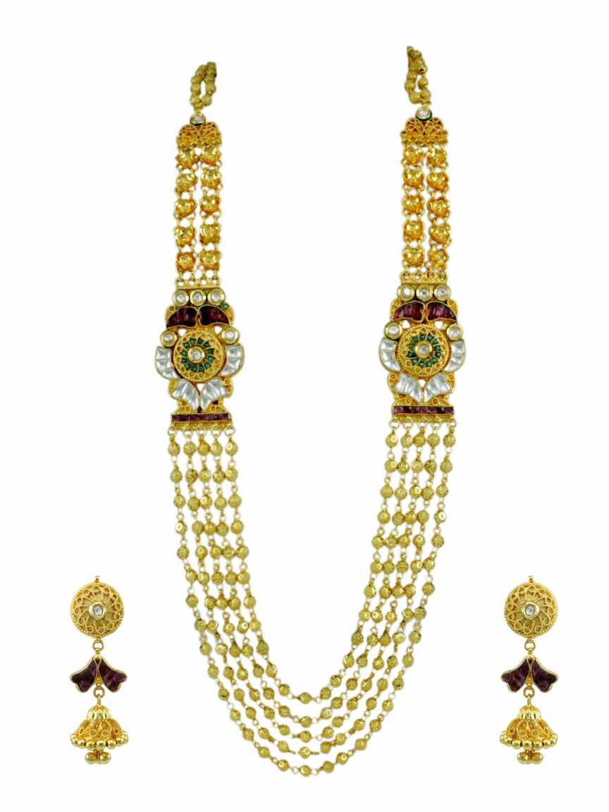 NECKLACE EARRING in JADAU KUNDAN Style | Design - 14366