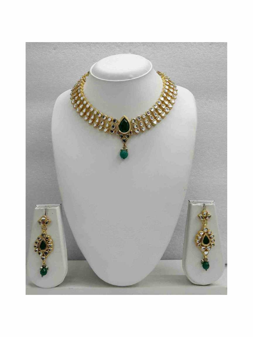 NECKLACE EARRING in JADAU KUNDAN Style | Design - 14490