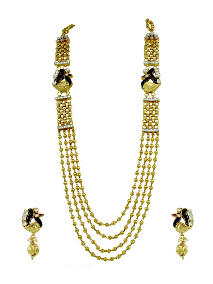 NECKLACE EARRING in JADAU KUNDAN Style | Design - 14530