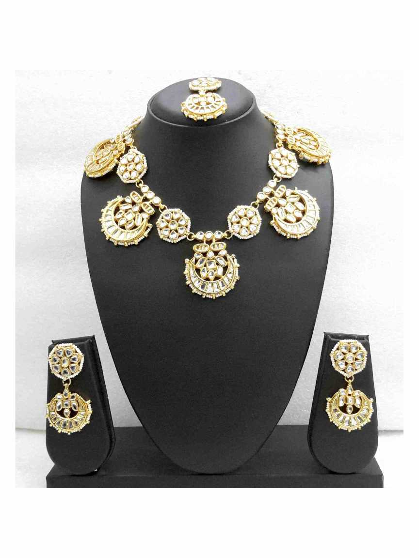 NECKLACE EARRING in JADAU KUNDAN Style | Design - 14677